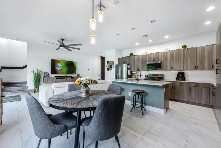 Open Concept Kitchen/Dining Area