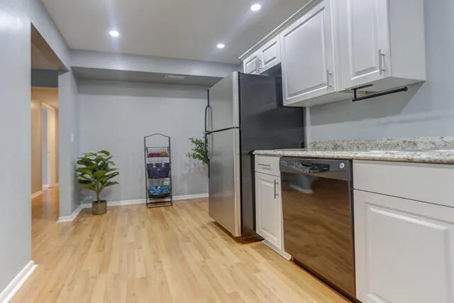 Kitchen with eat in area. 1010 Green Pine Blvd E1 West Palm Beach