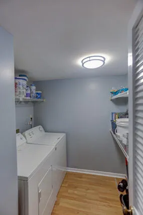 Laundry room. This is rare for a condo to have a full laundry room with full size machines.