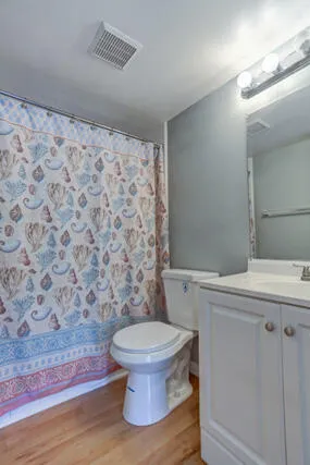 Primary bath 1010 Green Pine Blvd E1. Tub/shower combo, single vanity