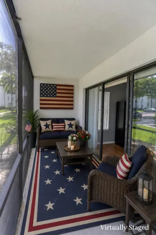 Virtual image. This is what the screened porch could look like with a bit of imagination!