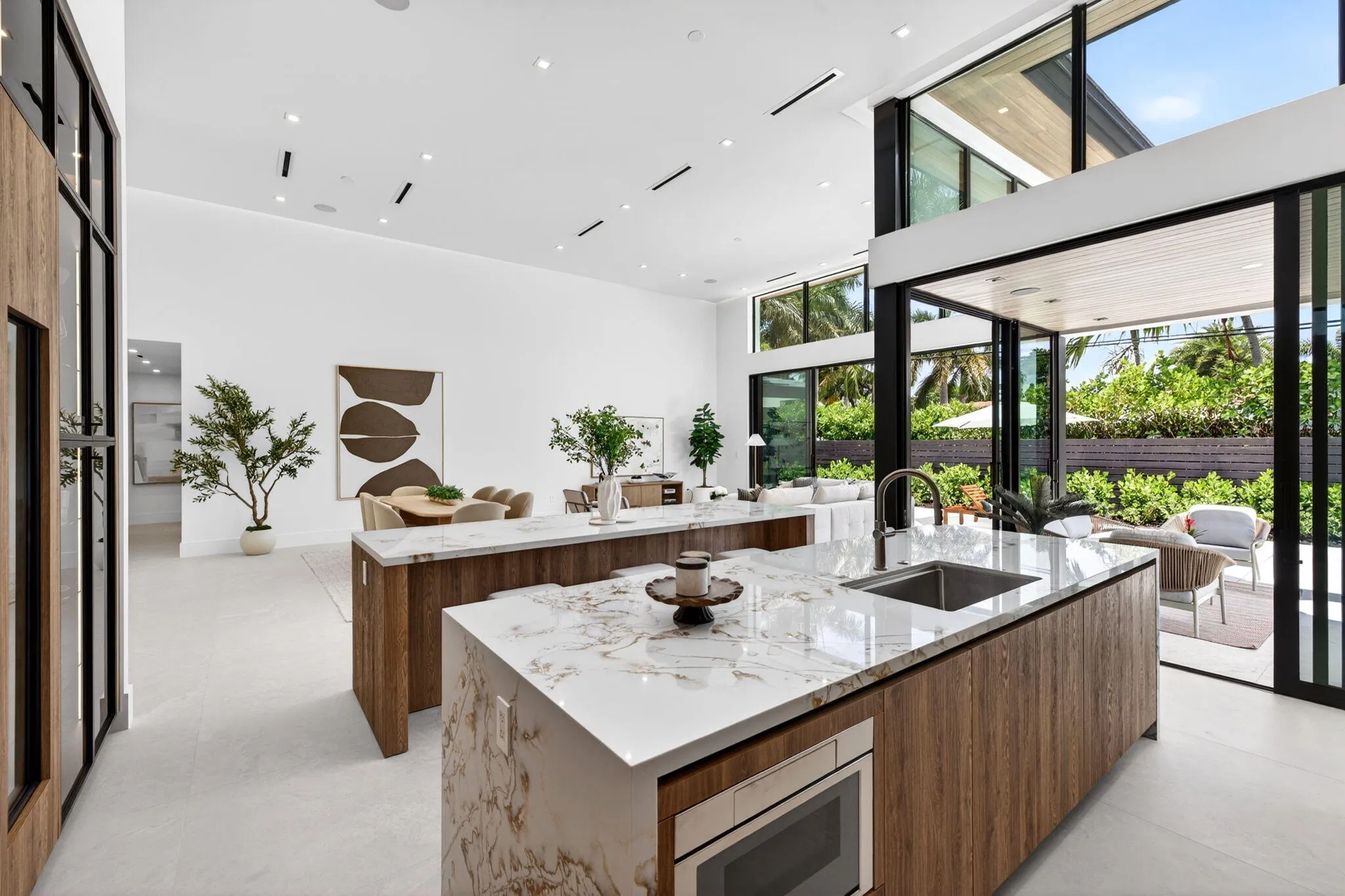 The main living areas are designed for comfort and entertaining, with elevated finishes and generous natural light throughout.