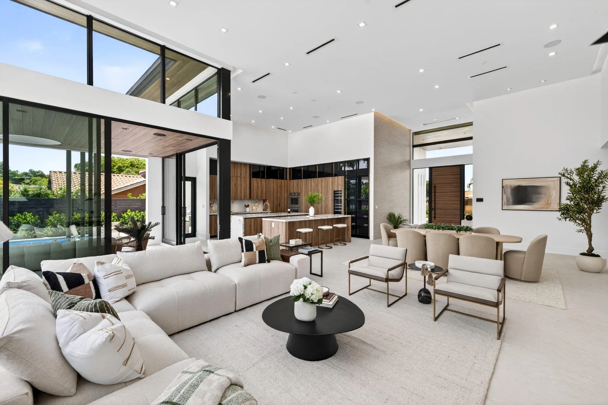 The main living areas are designed for comfort and entertaining, with elevated finishes and generous natural light throughout.