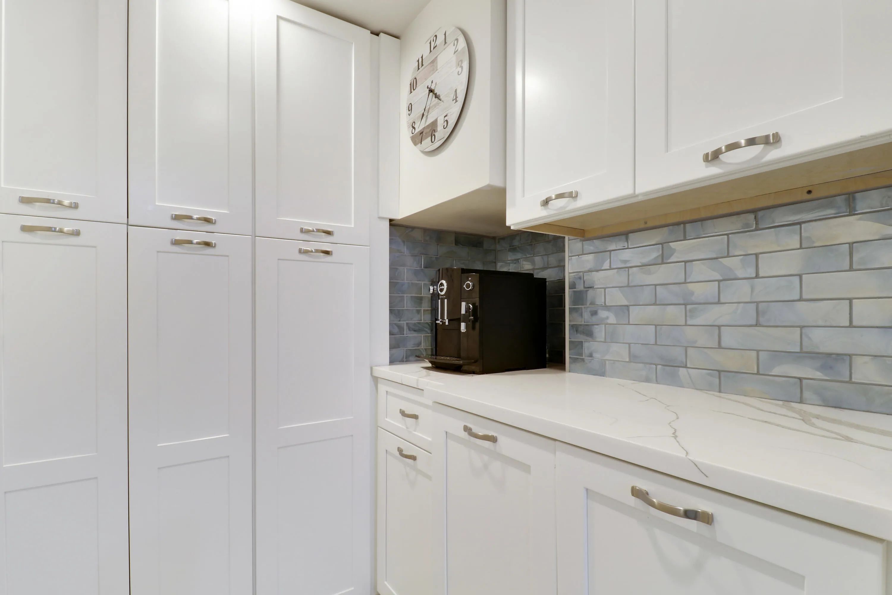 Custom Pantry with coffee bar