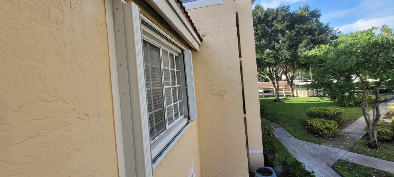 Accordion shutters throughout