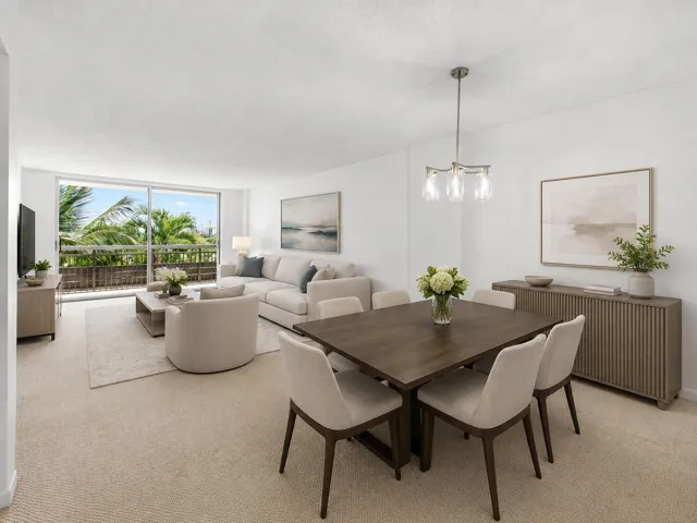 Dinning- Living Room- Staged