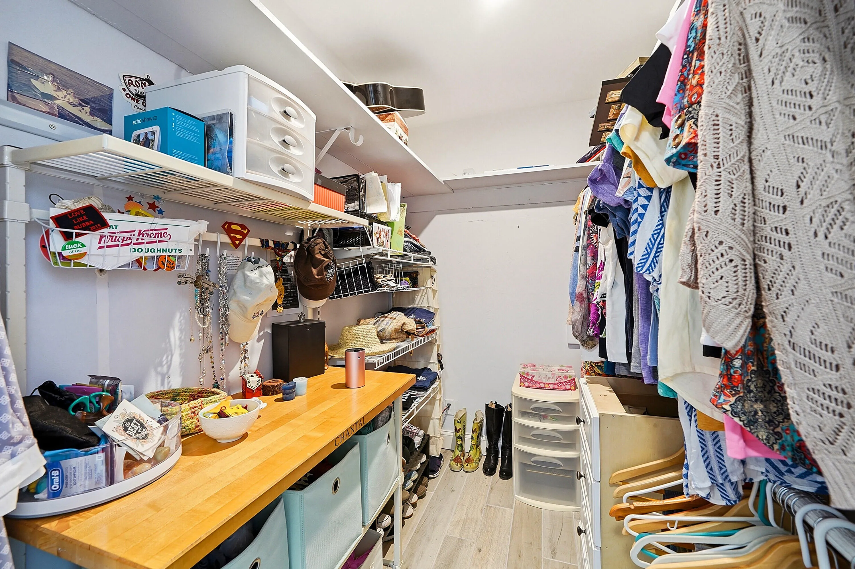 Primary closet