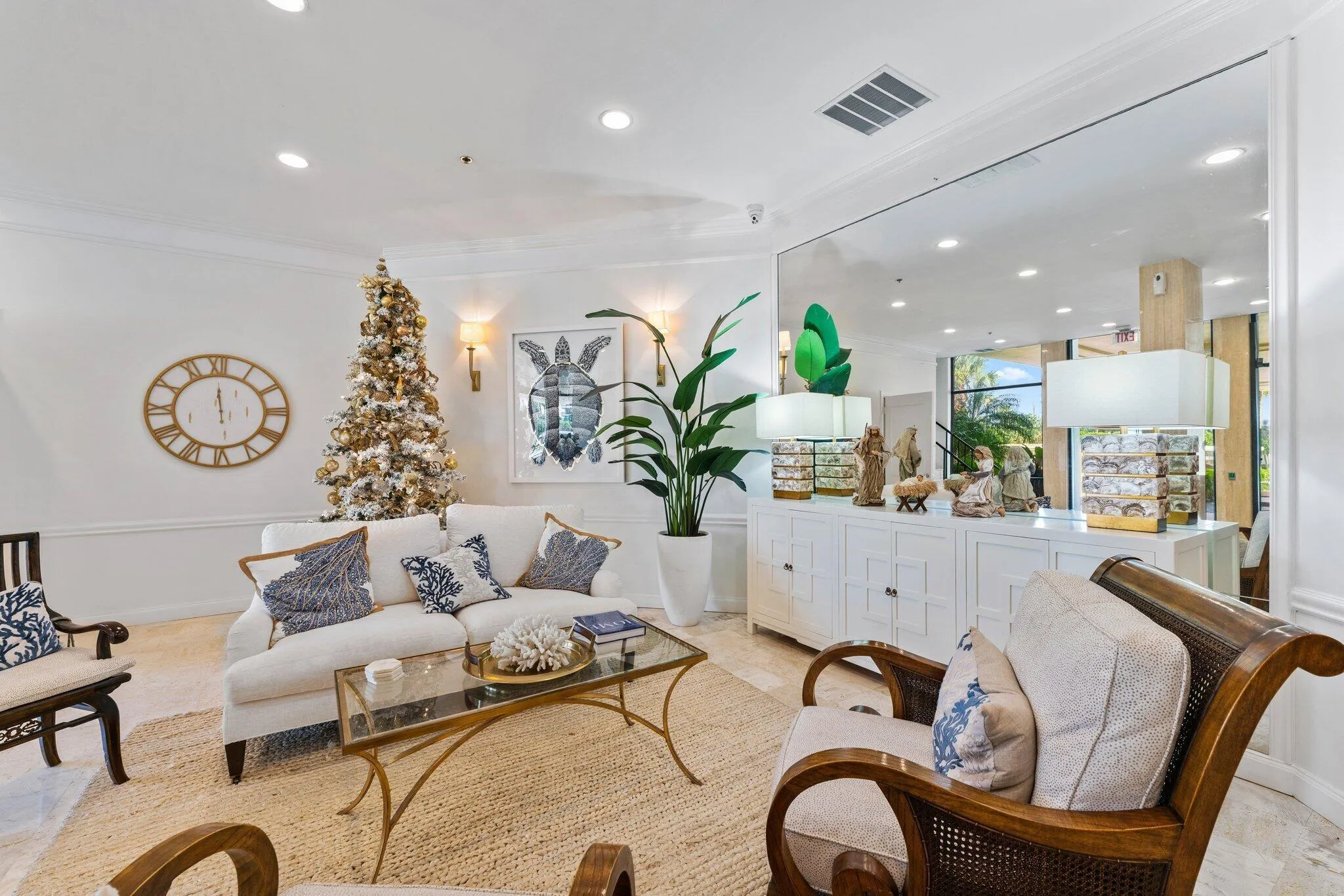Tasteful building lobby