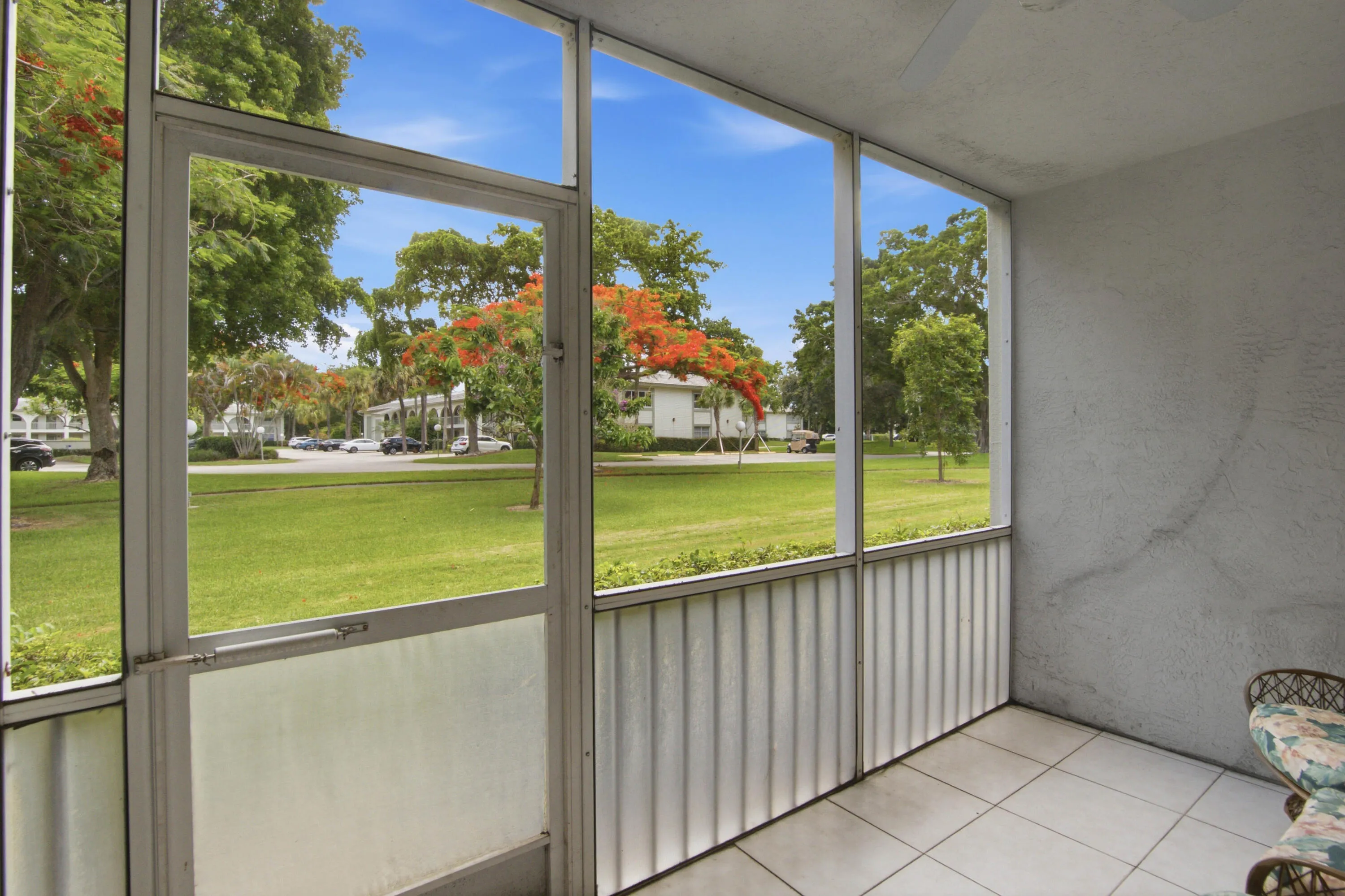 Patio with access to the garden
