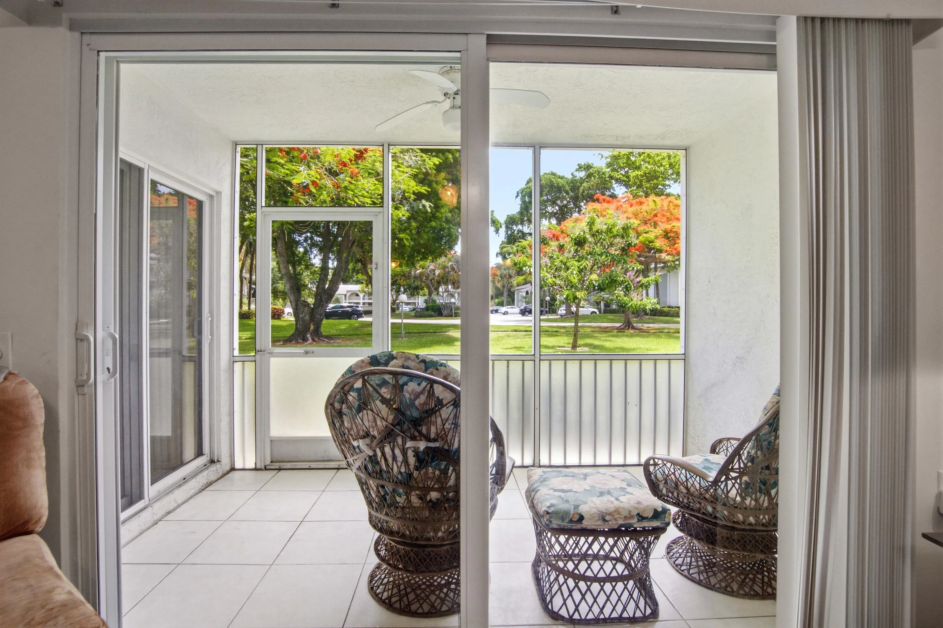 Patio with access to the garden