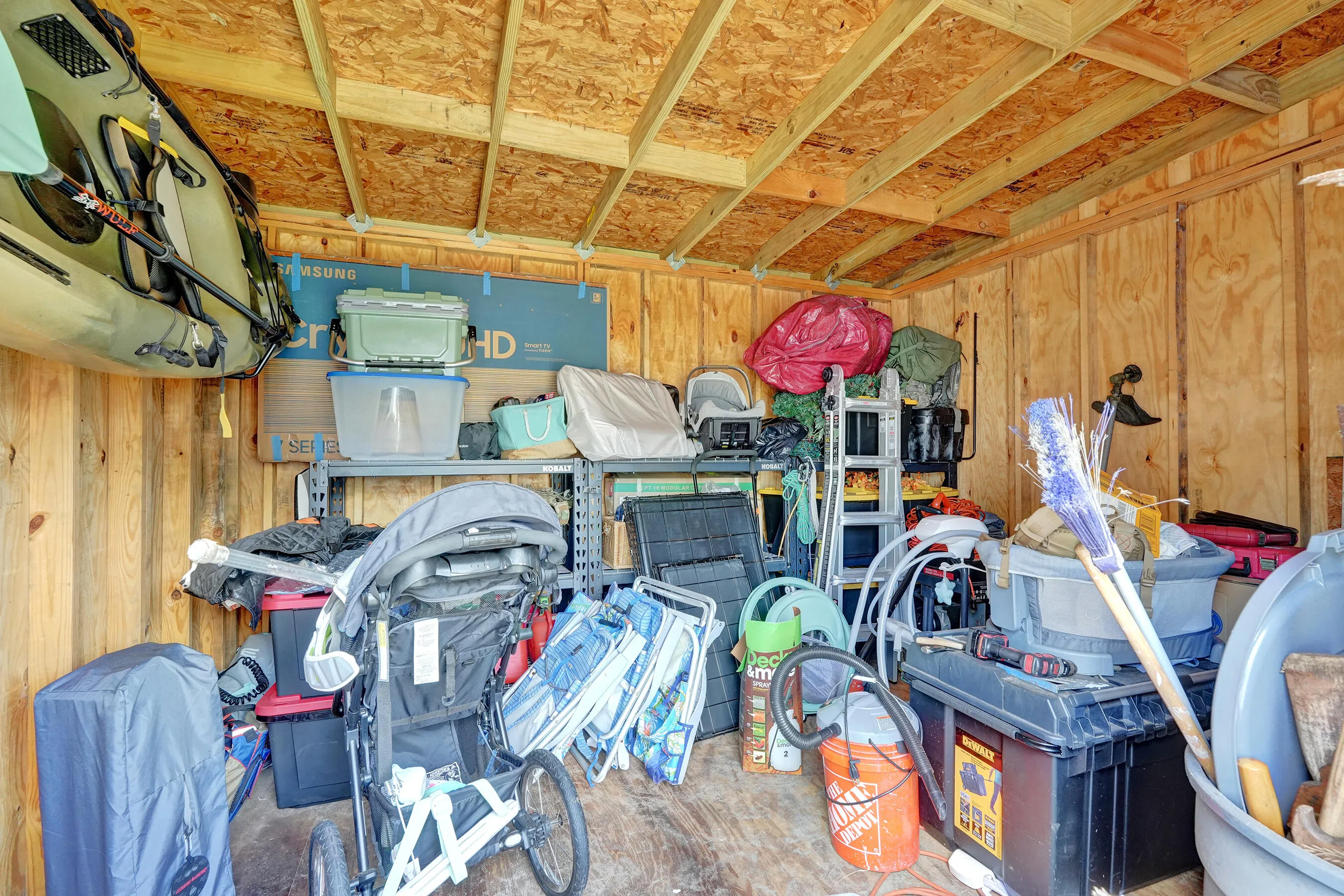 workshop, storage, hobby room. No electric