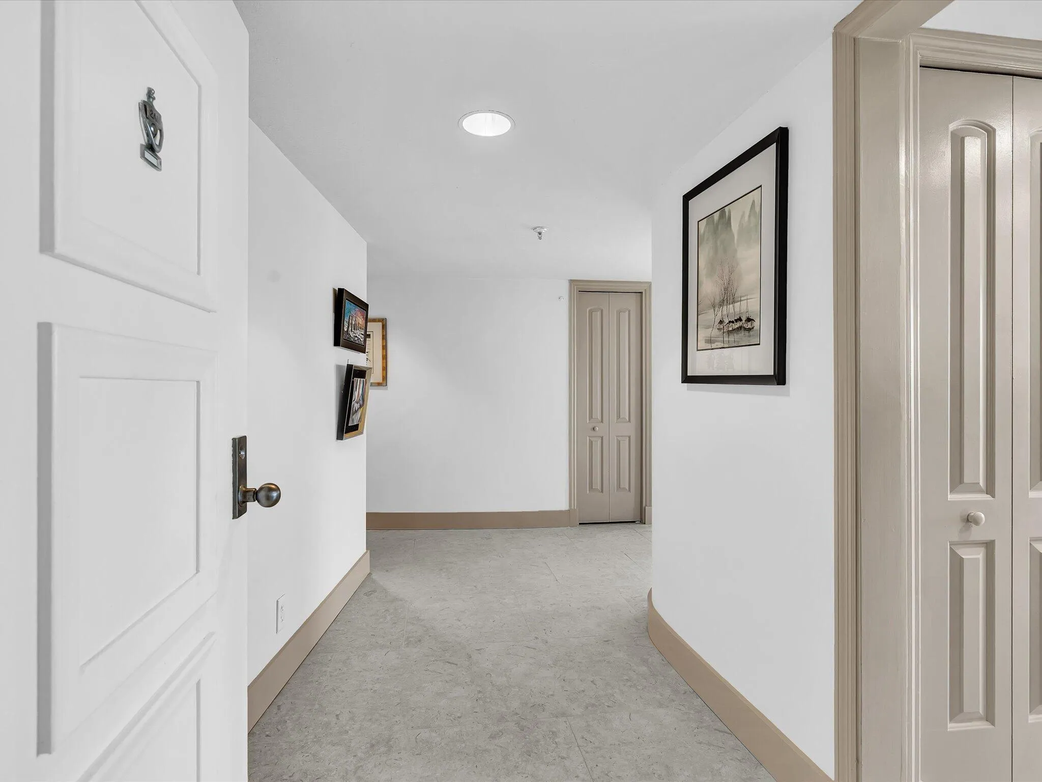 Wide hallway entrance