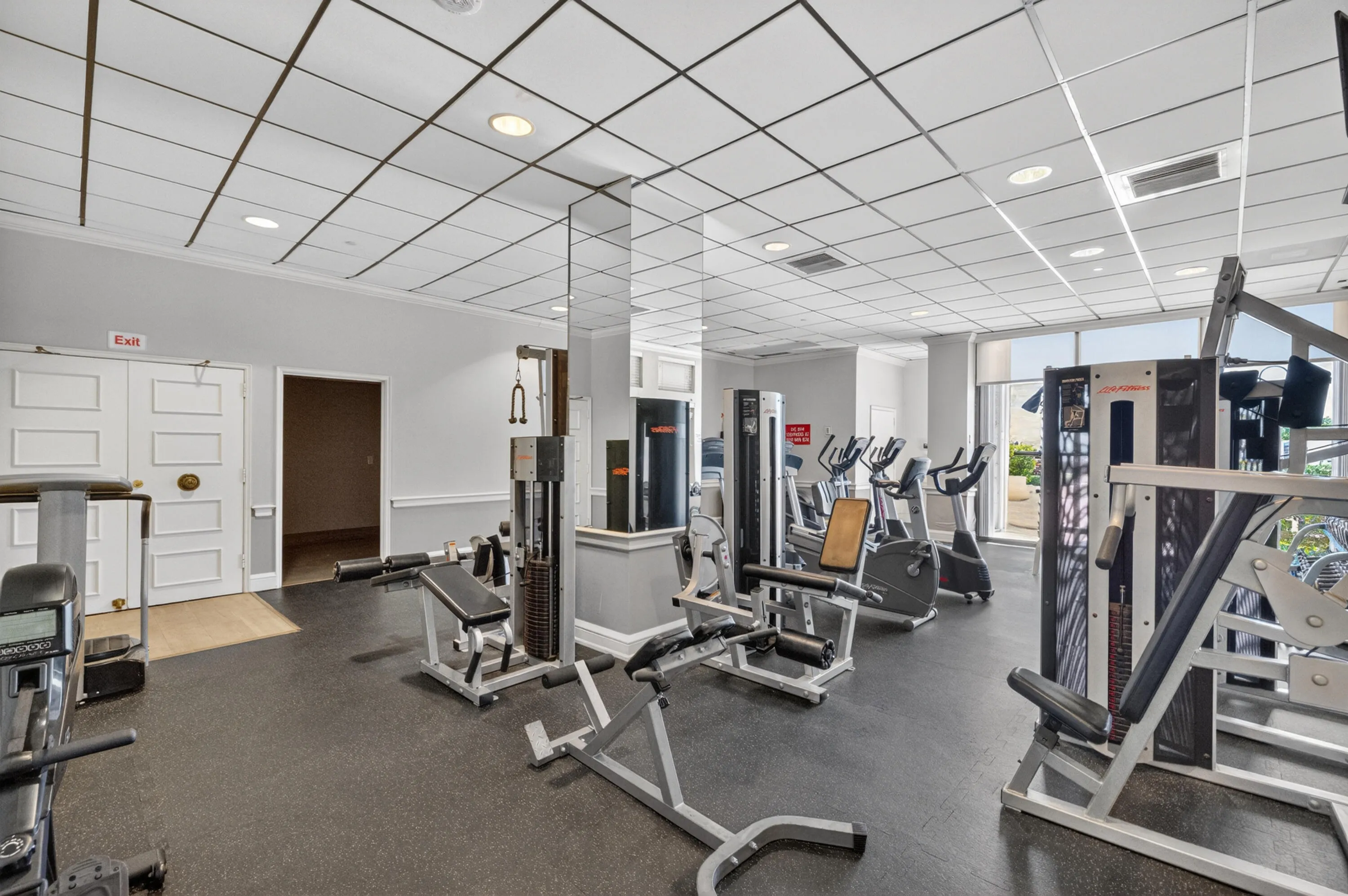 Fitness Center room with equipment