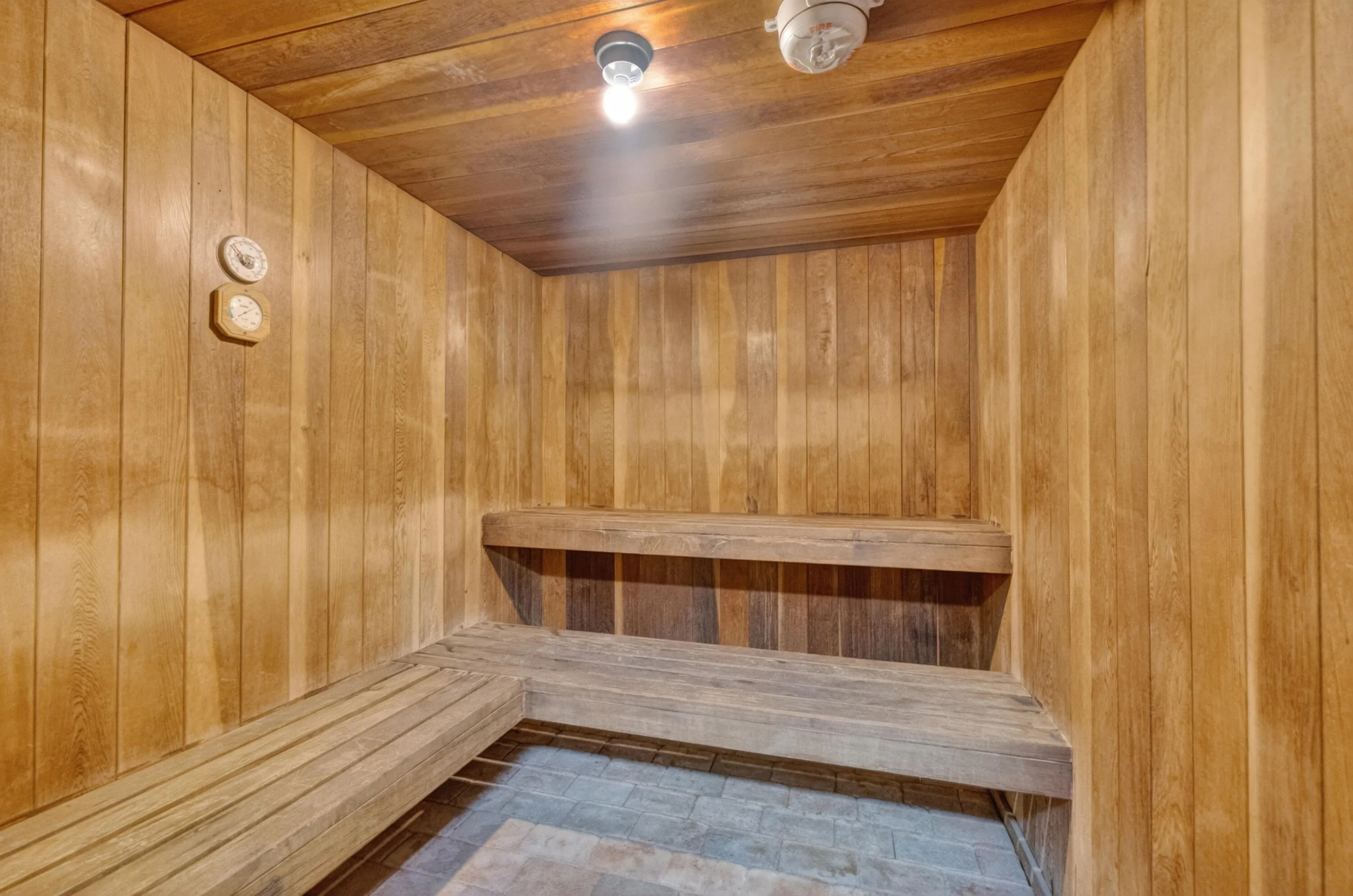 There is a sauna for both women and men