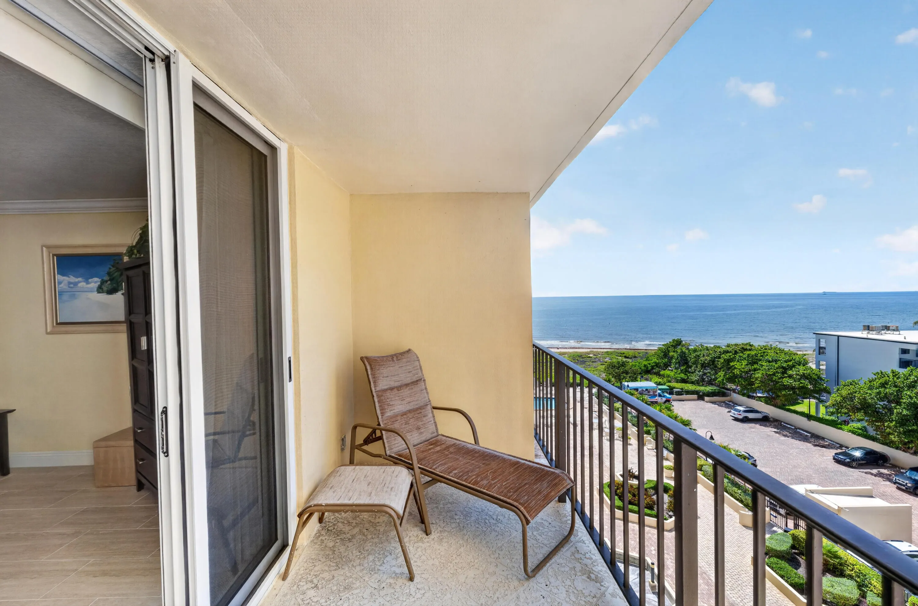 Balcony is private