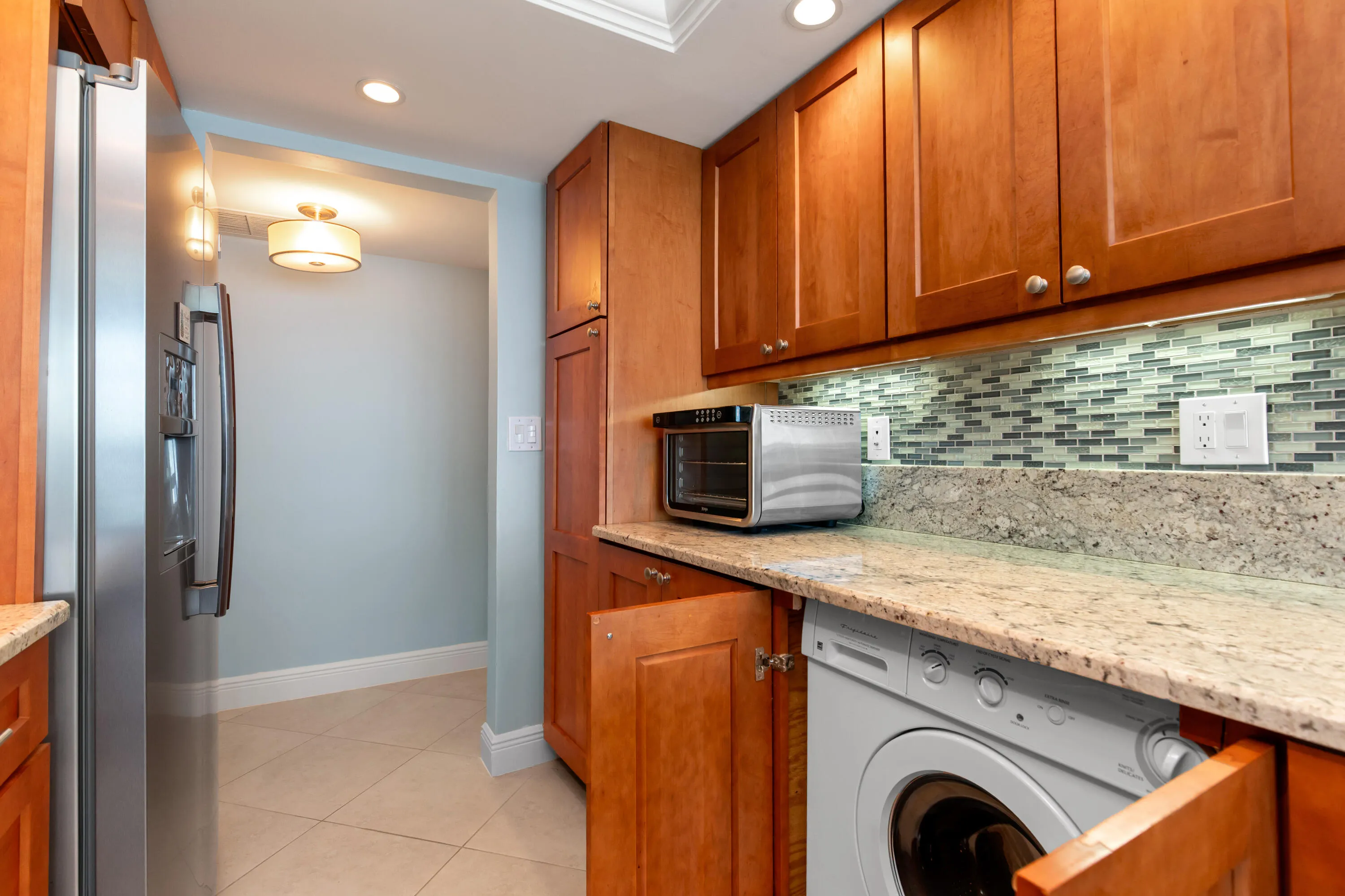 Full sized washer & dryer are in unit!