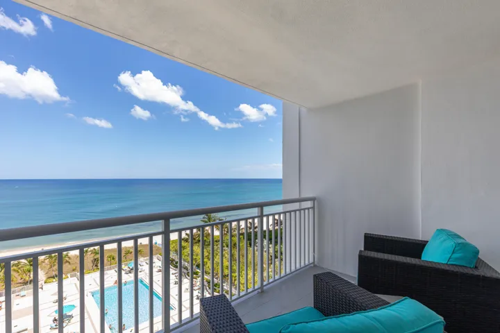 Stunning 10th Floor Ocean Views directly from your ultra private covered balcony
