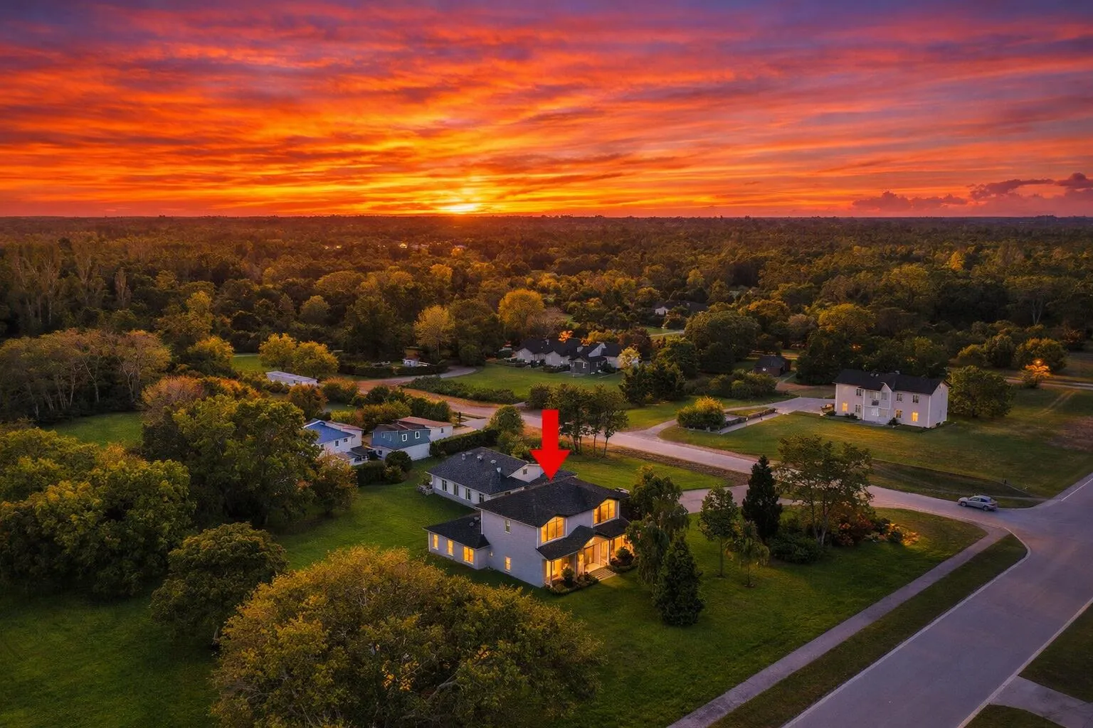 Brian WIlder 6934 Grapeview Blvd Aerial view Loxahatchee Fl 33470 4 bed 3 bath plus guest house 2 bed 2 bath