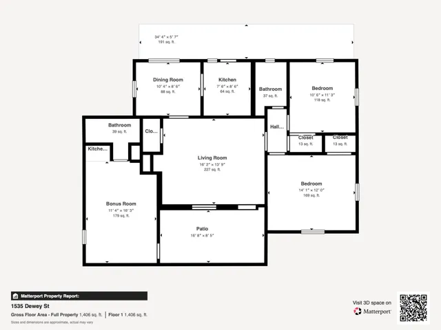 floorplan1535 Dewey St - Floor 1