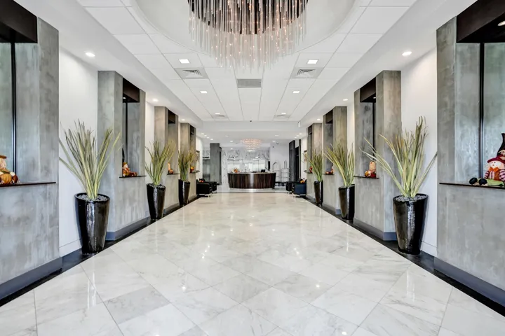Elegant South Lobby Entrance