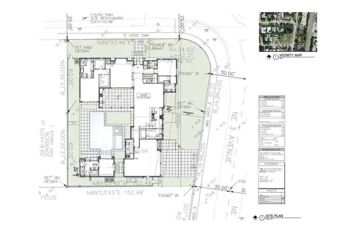 HPB-approved site design centered around a private courtyard, resort-style pool, and expansive indoor-outdoor living.