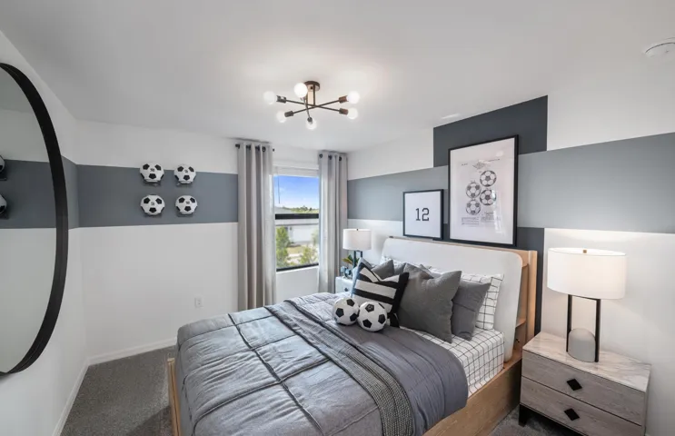 Staged photos of a similar floor plan, not of actual home.