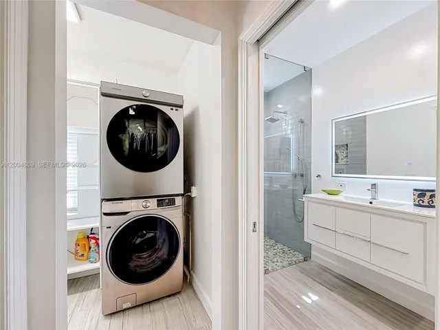 There is another laundry area in the cottage