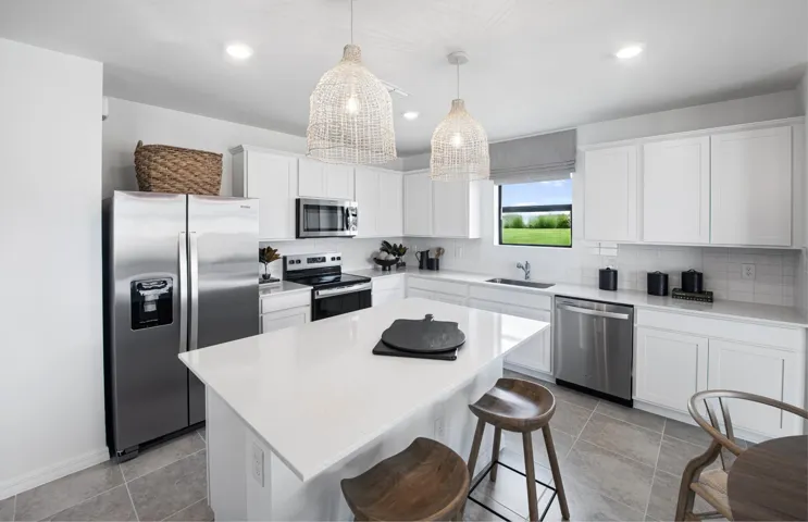 Photos are from a furnished model. Options for this home may vary.
