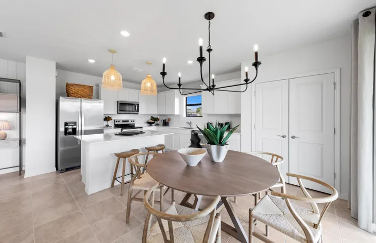 Photos are from a furnished model. Options for this home may vary.
