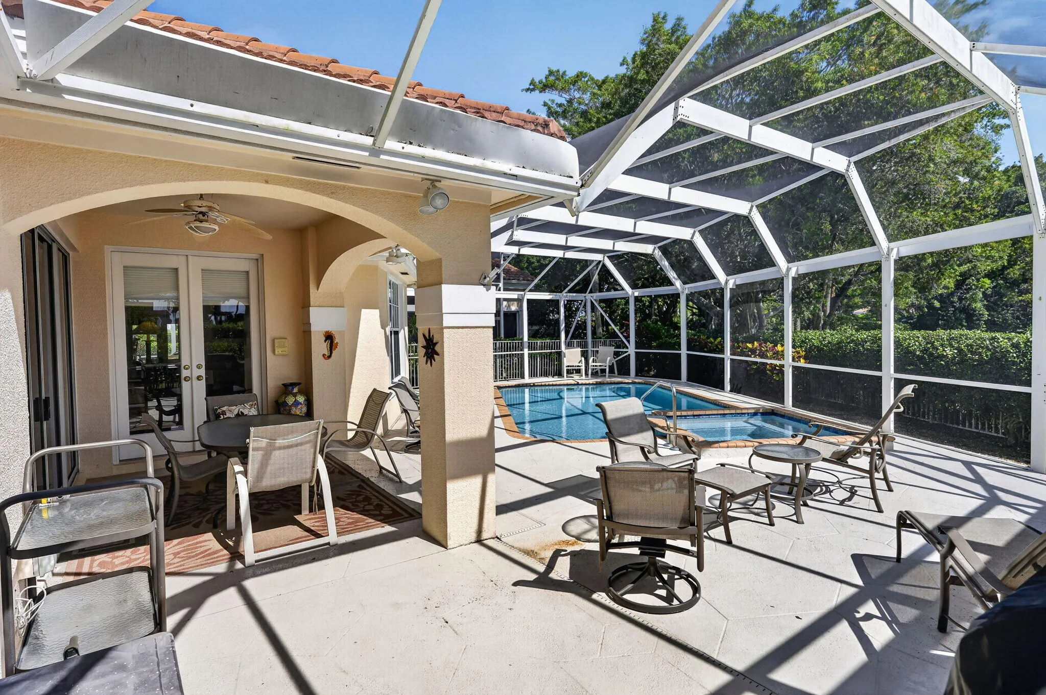 COVERED PATIO AND POOL DECK