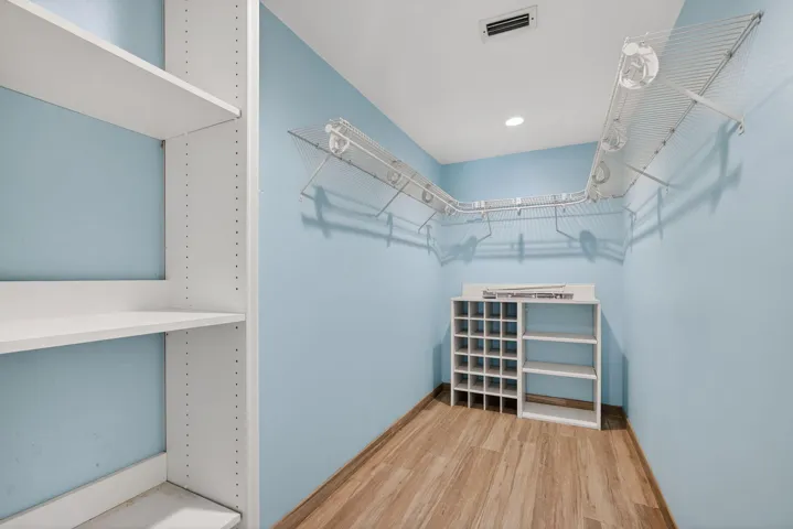 Primary closet