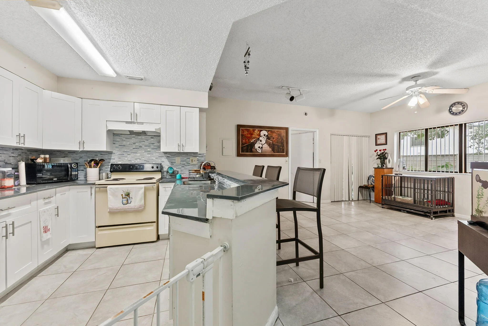 Kitchen & Living Room