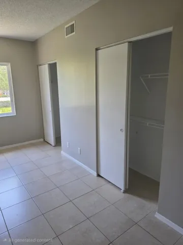 Master bedroom closets