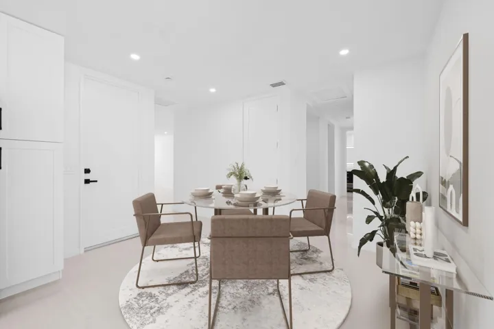 Digitally Staged Dinning Room