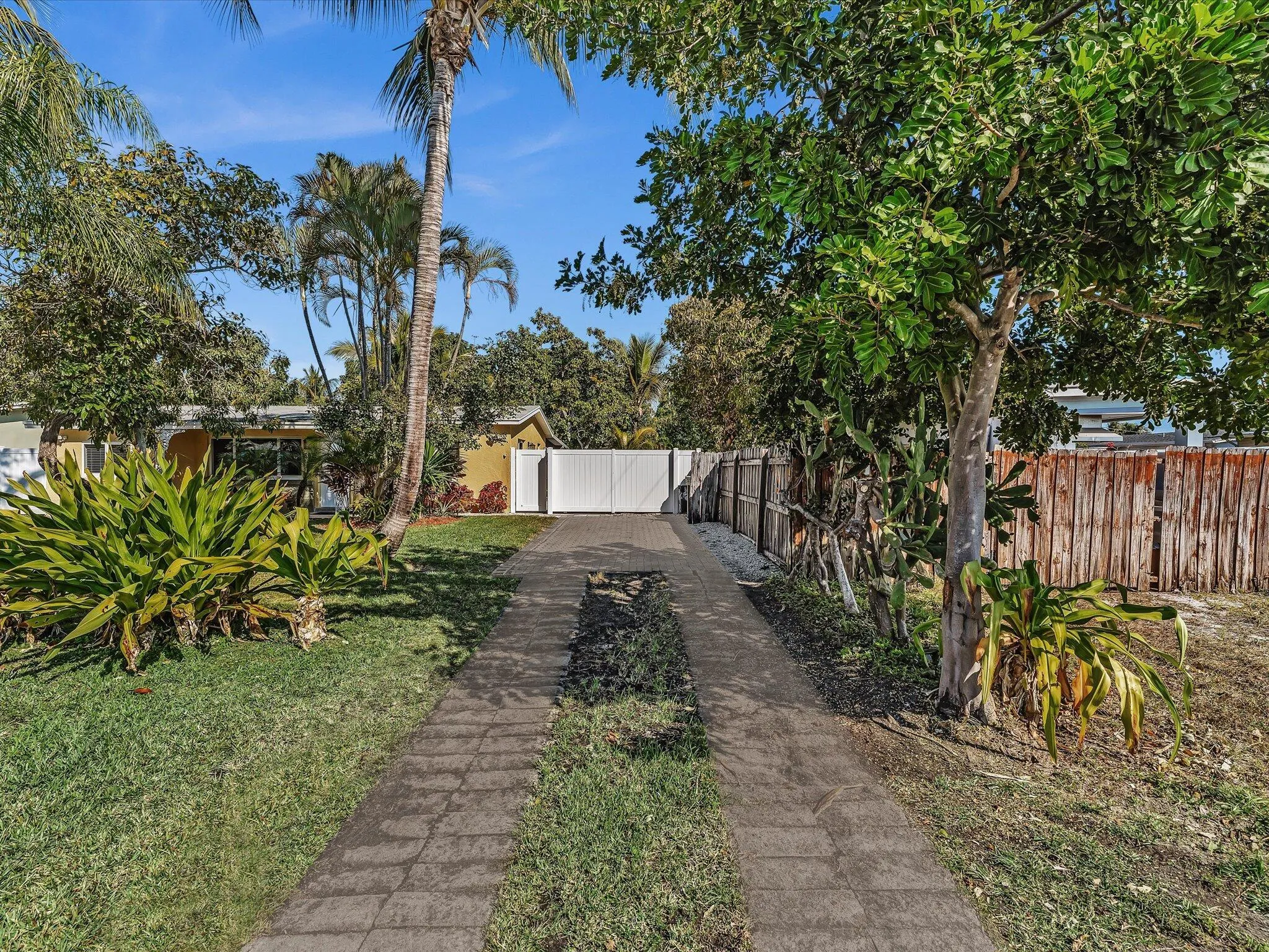 This shot is meant to show how long this driveway is