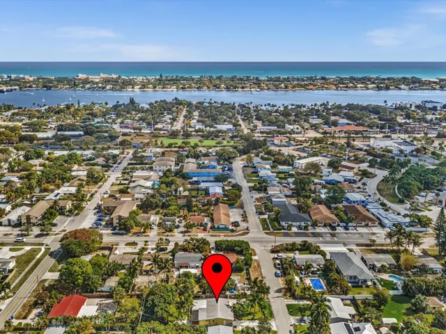Showing proximity to the beach in this aerial photo.
