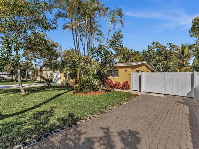 This is the east side driveway where you can fit 1 rows or 3 cars in front of the house plus 2 behind the gate
