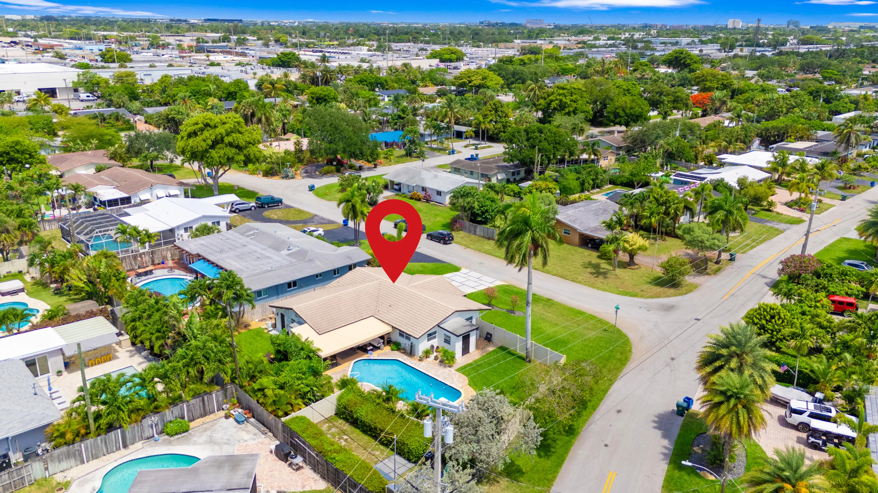Home is located on huge corner lot!