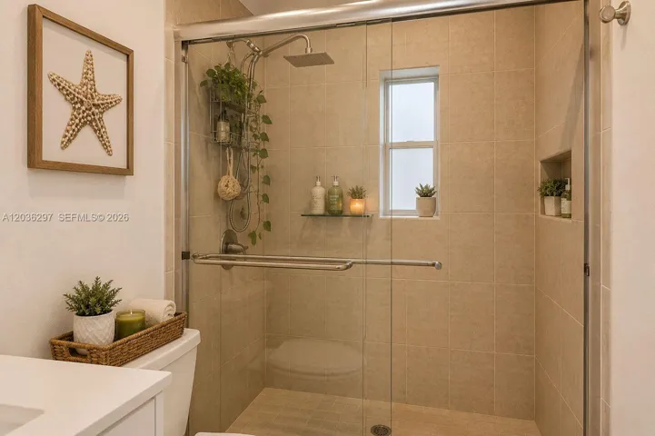 Primary Bathroom - Virtually staged