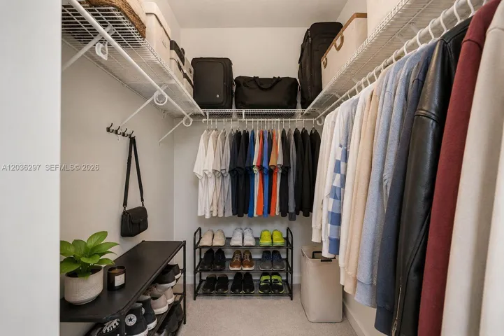 Primary Bedroom Closet - Virtually Staged