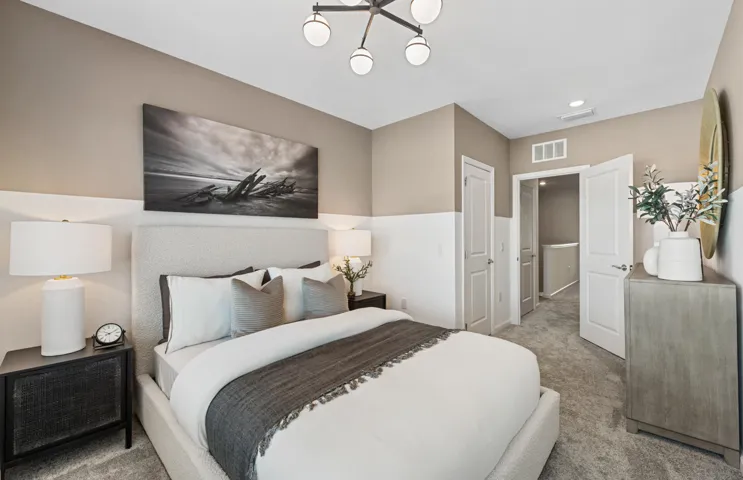 Photos are from a furnished model.