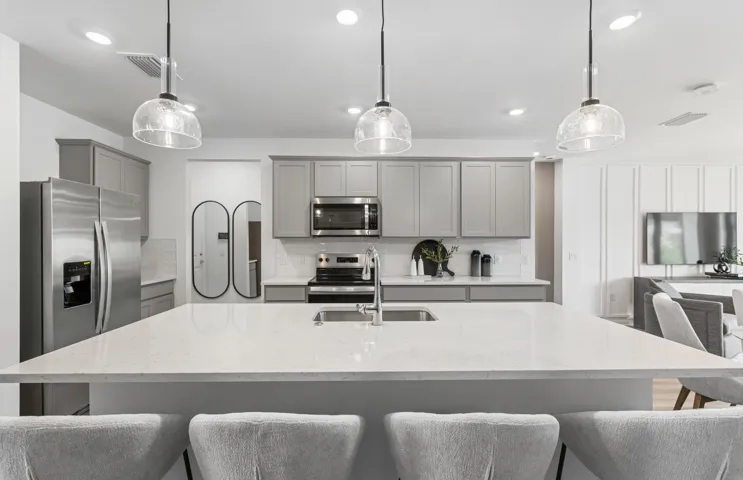 Photos are from a furnished model.