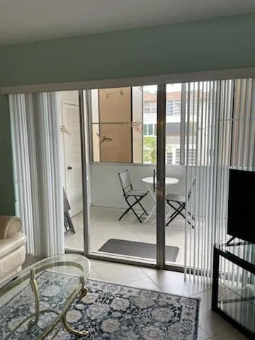 Patio view from living room