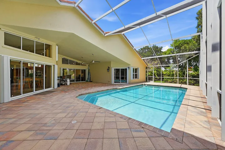 Solar heated pool