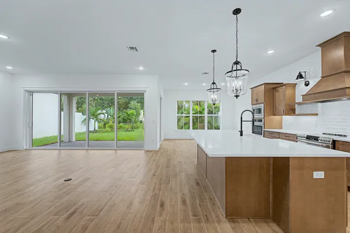 Kitchen, Great Room & Dining Area