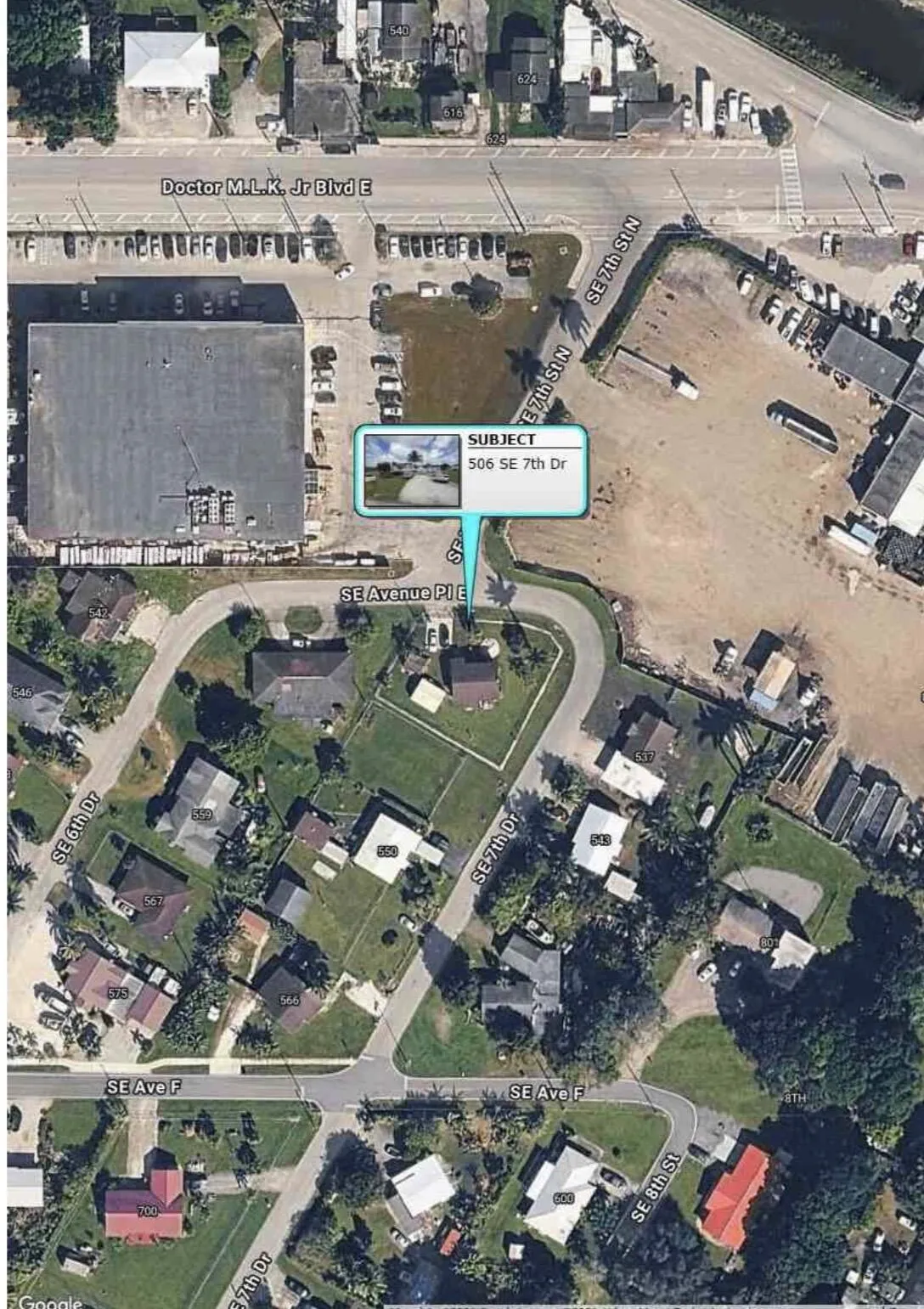 Aerial exterior photo