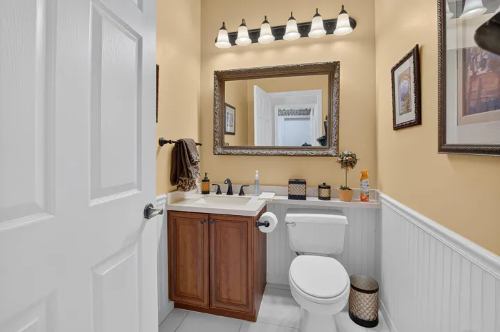 Half bath down stairs.