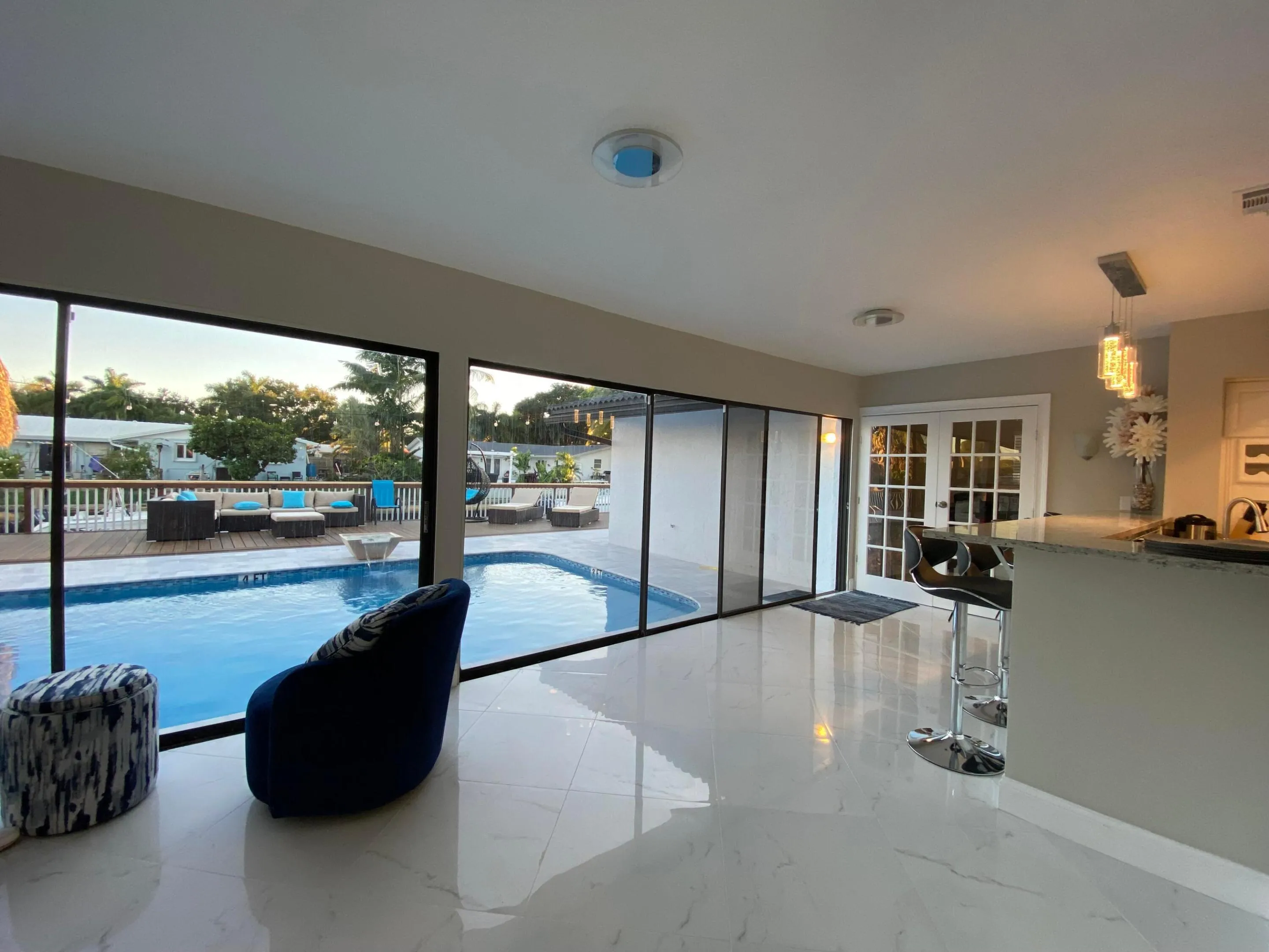 View from the dining room