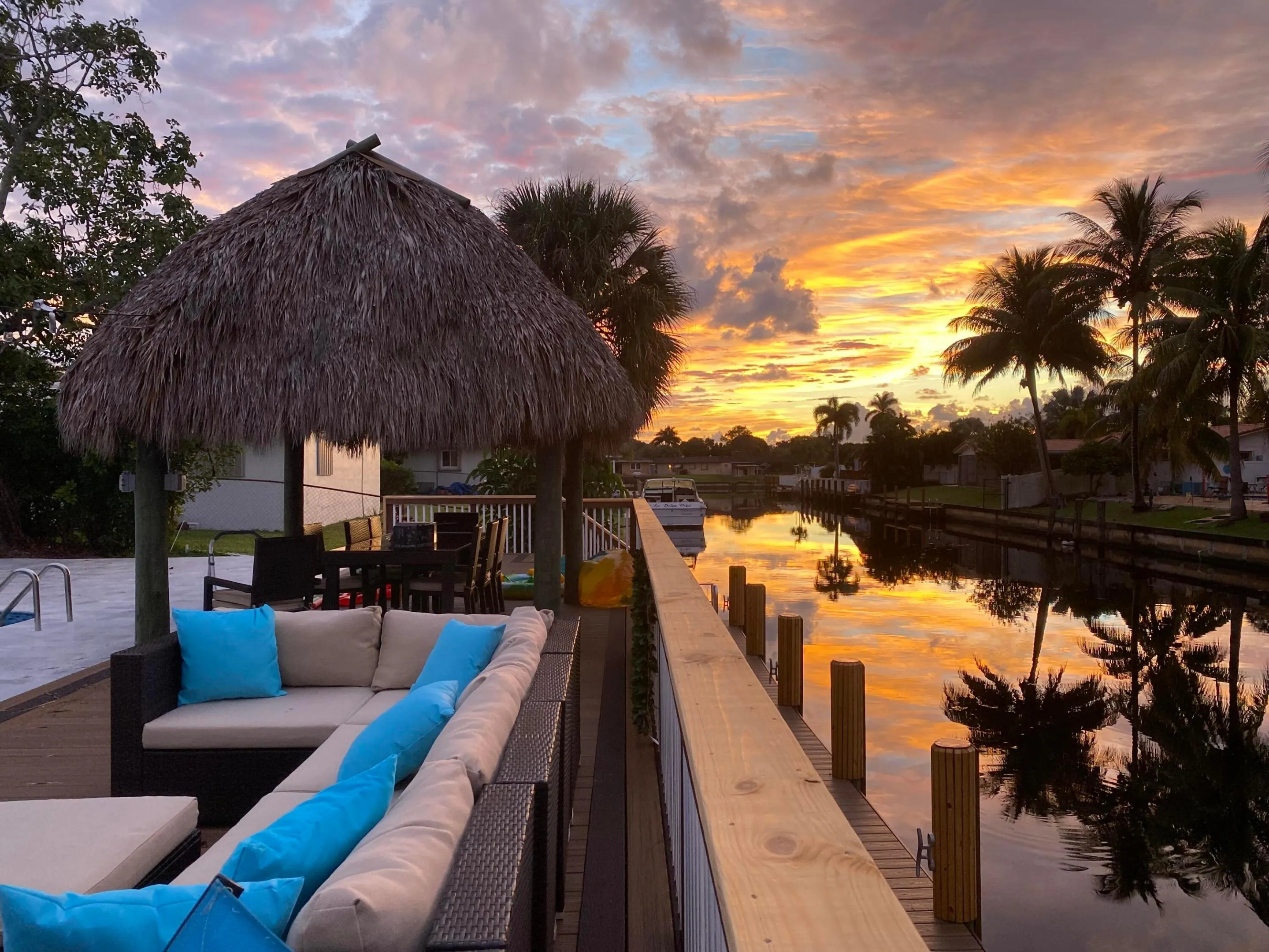 Sunset on the canal
