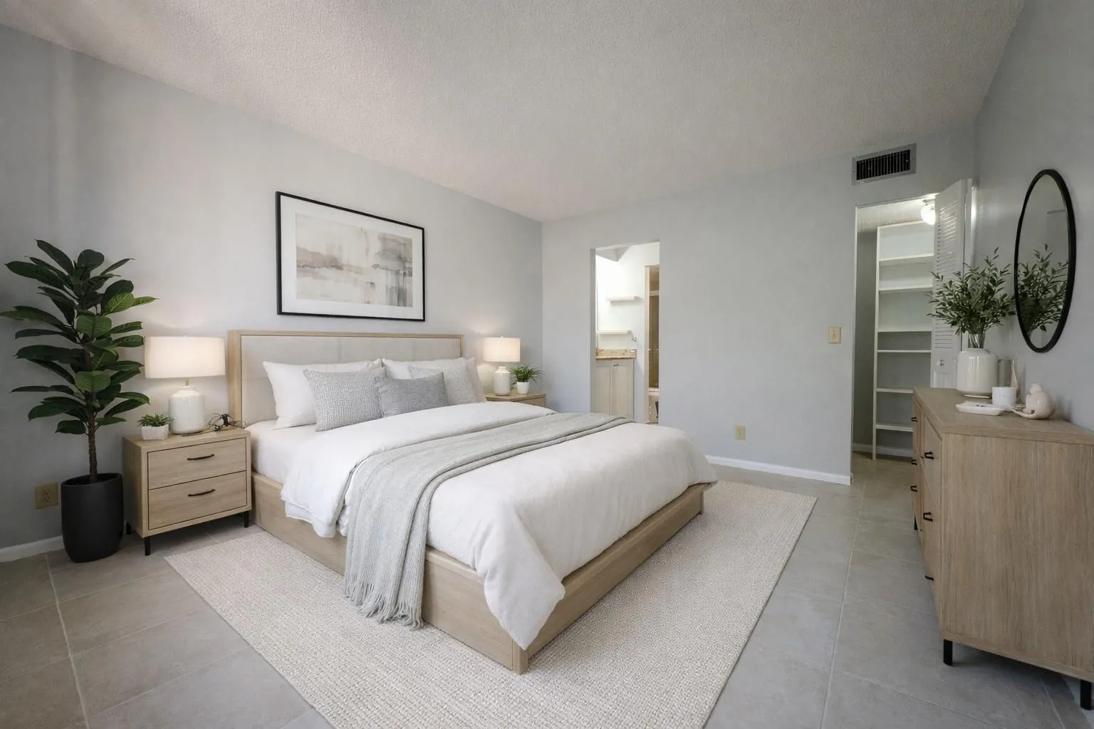 Primary bedroom-virtually staged
